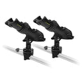 HITORHIKE Fishing Rod Holder Universal Fit Kit Allows for 360-degree Adjustment Kayak Fishing Boat Powerlock Rod Holder - style: Fishing Rod Holder X2+rail Mount X2