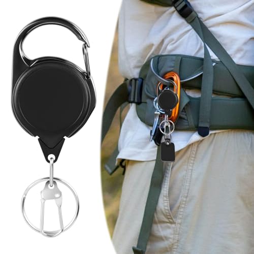 Fishing Fly Fishing Zinger Retractor, Fishing Knot Tool,Line Clipper Retractor for Fly Fishing, Freshwater Saltwater Angler Accessories Lightweight Durable Design - size: 3 Pcs