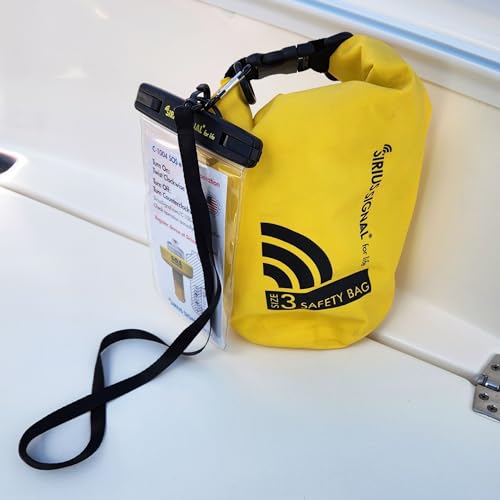 Sirius Signal SB-3L Boating Safety Dry Bag Kit - USCG Approved | Emergency SOS Kit, Includes Electronic Boat Flare Replacement, Essential Safety, Ideal for Kayaks, Boats, and Paddle Craft - size: Dry Bag
