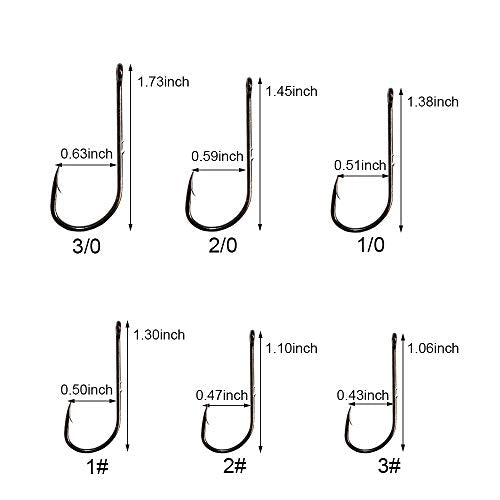 50-100pcs/ Pack Bait Holder Hooks 2 Barbs Fishing Hooks - size: 2#-100pcs