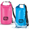 Aliceset 2 Pcs Waterproof Dry Bag 20L/10L Floating Dry Backpack Bags for Travel Pack Waterproof Backpack for Kayaking Rafting Boating Swimming Hiking Fishing(10 L) - size: 10 L