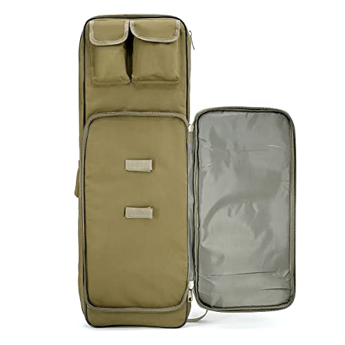 Gespann Tactical Rifle Backpack Soft Rifle Case Rifle Storage Holder for Hunting Trekking Hiking Fishing Rod Bag - color: Brown, size: 38 inches