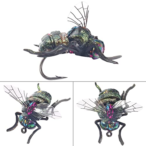 YZD Realistic Fly Fishing Dry Wet Nymph Trout Flies Topwater Lures for Freshwater Saltwater High Simulation Hand Tie Lure Kits - color: 21-A-03