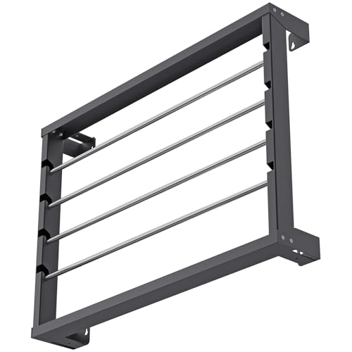 Kipika Portable Wire Spool Rack - Heavy-Duty Steel Cable Dispenser with 4 Adjustable Rods, Spool Rack Holder for Efficient Storage & Dispensing (B: Wall-mounted Wire Spool Holder (4 Rods)) - color: B: Wall-mounted Wire Spool Holder (4 Rods)
