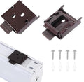 coolaroo Replacement Parts - Outside Mounted Blinds Curtain Rod Bracket Attachment, Vertical Blinds Replacement Parts, Deer Blind Brackets & mini Blind Brackets for Blinds Replacement - color: Brown, size: 1 SET