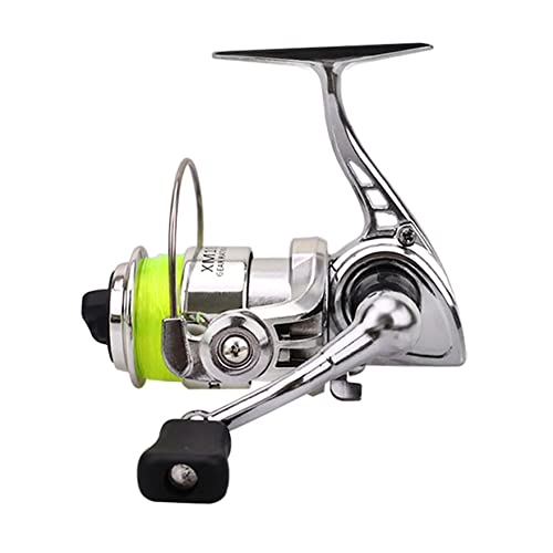 Mini Spinning Reel, 4.3:1 Gear Metal Fishing Reel, Ultra Smooth Powerful Spinning Fishing Reels with Reversible Handle, Compact Reel for Carp Bass Trout Freshwater Saltwater Fishin