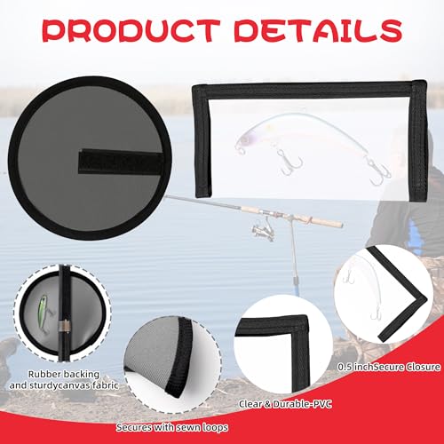 10 Pack Fishing Lure Covers,1 Pack Clear Fishing Bait Wraps,Lure Shield Fishing Lure Cover,Lure Wraps for Fishing Rod Fishing Hook Bait Covers - color: Gray