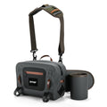 Goture Waterproof Fishing Waist Pack,IPX8 840D TPU Large Tackle Bag with Rod Holder,Airtight Zipper Closure,Detachable Water Bottle Holder, 10L Fly Fishing Bag with Adjustable Strap,Sling Fanny Pack - color: B2:10L Gray Waterproof Tackle Bag