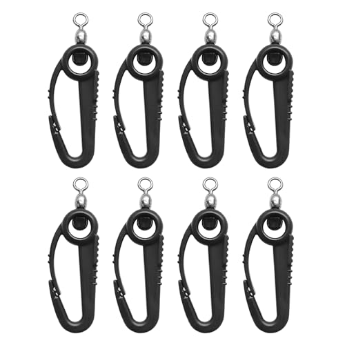 EUPHENG Retractable Line Cutter - color: Black Swivel & Composite Materials Snaps-8PCS