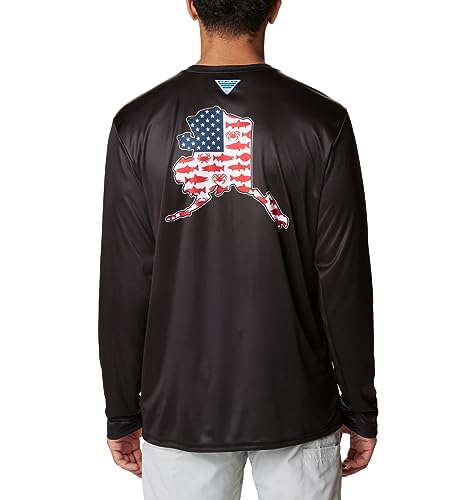 Columbia Men's Terminal Tackle PFG Statetriot Long Sleeve - color: Black/Cool Grey Ak, size: X-Small
