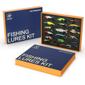 41 Pcs Fishing Lures Kit for Bass Trout & Pike | All-in-One Fishing Gear Gift Set | Premium Fishing Tackle Box for Beginners, Dad, Men (Freshwater & Saltwater) - style: Business Style