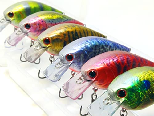 Minnow Crankbait for Bass Fishing Bass Lure Jerkbait Fishing Lures and Tackle Box - color: HC25KB3