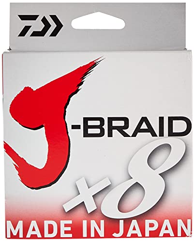 Daiwa J-Braid 300M 8-Strand Woven Round Braid Line - color: CHARTREUSE, size: 80 lb