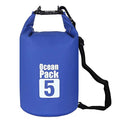 2L/3L/5L/10L/15L/20L/30L 500D Tarpaulin Heavey-Duty PVC Water Proof Dry Bag Sack for Kayaking/Boating/Canoeing/Fishing/Rafting/Swimming/Camping/Snowboarding - color: Blue, size: 5L