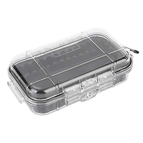 Storage Case - Diving Survival Transport Box with Removable Interior Rubber Cushion - Compatible with Kayak, Hiking, Fishing - Transparent