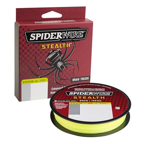 SpiderWire Stealth Braid Fishing Line - color: Hi-Vis Yellow, size: 200yd, style: 8lb Break Strength