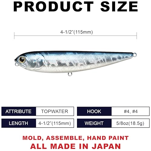 Lucky Craft Lucky Craft Sammy 115 ' - color: 052 Aurora Black