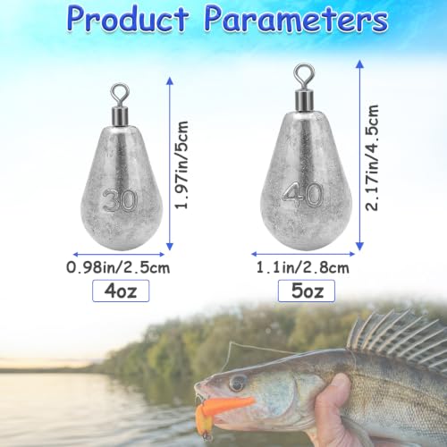 Long Casting Swivel Bell Sinkers Fishing Weights Drop Shot Weights with Swivels Fishing Lead Sinker 1/2oz 3/4oz 1oz 2oz 3oz - size: 5oz-5pcs