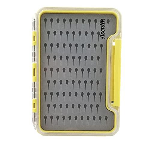 Aventik Silicone Fly Boxes Super Slim Waterproof Best Pocket Sizes Fly Fishing Storage 7.36"X4.02"X0.63"/5.39"X3.74" X0.63''(1pcs-g048mt) - style: 1PC-G048MT:5.39"X3.74" X0.63"