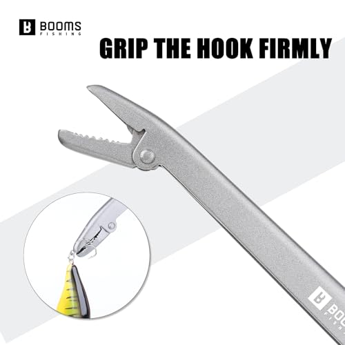 Booms Fishing R1 Stainless Steel Fish Hook Remover Extractor, 11-1/2 inches - color: Black_9.5"
