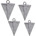 Pyramid Sinkers Fishing Weights Saltwater Pyramid Weights for Surf Fishing Gear Tackle 1oz 2oz 3oz 4oz 5oz 6oz 8oz - style: Mixed (4+5+6+8oz)kit, 4 Pack