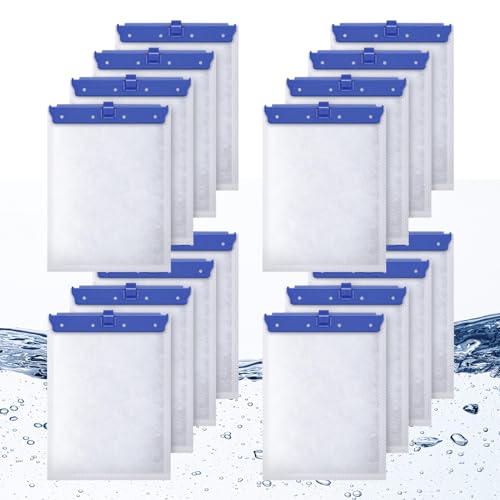 16 Count Large Filter Cartridges Compatible with Whisper Bio Bag Filters, Large Aquarium Filter Cartridge for Whisper 20i 40i, IQ20/30/45/60, PF20/30/40/60 and Repto Filter - size: L-16P