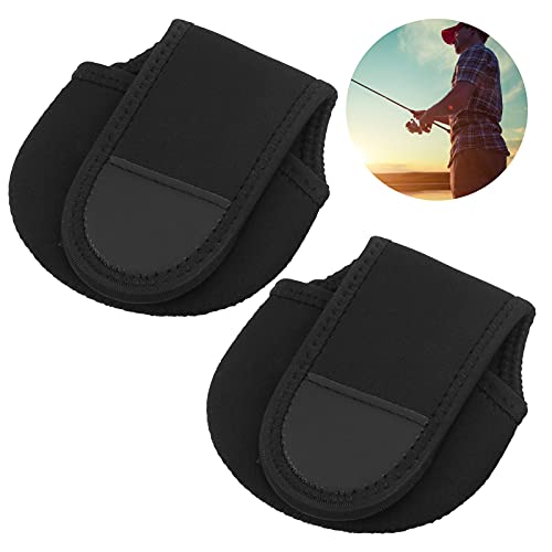 Alomejor 2Pcs Fishing Reel Bag Baitcasting Reel Cover Case Reel Protective Case Waterproof Baitcast Reel Protective Pouch