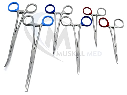 Ultimate Hemostat Set 6 Piece Ideal for Hobby Tools Electronics Fishing and Taxidermy