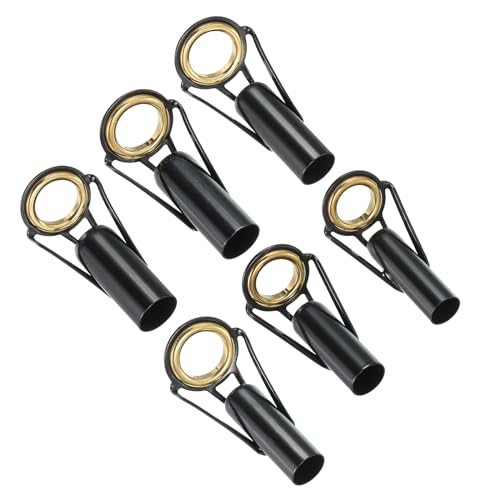 PATIKIL Fishing Rod Tip Repair Kit Stainless Steel Pole Ring Guide Replacement for Saltwater Freshwater Fishing - color: Golden, size: 6.5-10mm