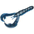Strike King Rattlin' Rage Craw Soft Bait Fishing Lure, 4", Glass Rattle Chamber - color: Blue Bug, size: 4" (Pack of 6)