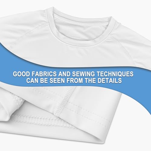 Riverruns Men's Fishing Shirt Short Sleeve UPF 50+ UV Sun Protection T-Shirt Rash Guard Swim Shirt #1024 - color: White / Fishing Gear Combo, size: XX-Large
