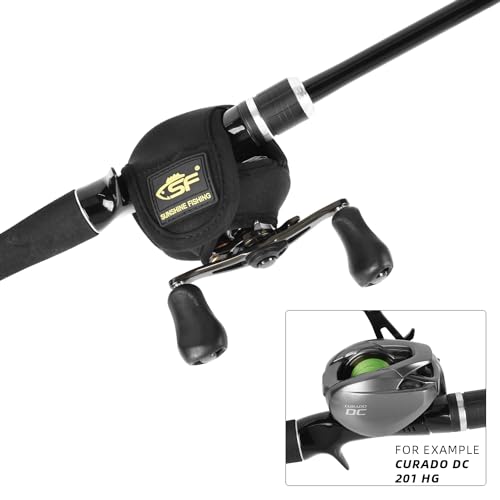 SF Low Profile Casting Baitcast Reels Cover Case Reel Pouch Glove for Fits 50 100 200 300 Series Baitcaster - color: Baitcast up to 200 Series/ 1 Pcs