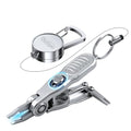 Multifunctional Fishing Line Cutters – Fly Fishing Nippers with Retractors, 420 Stainless Steel Knot Tying Tool and Braided Line Scissors Clippers, Rustproof Fishing Gear Gifts for Men