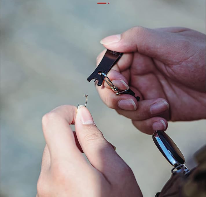 2Pcs Stainless Steel Fishing Line Cutter Nipper with Hook Eye, Multi-Functional Cutting Tool, Fishing Scissors