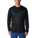 Columbia Men's Terminal Tackle PFG Tarpon Rise Long Sleeve - color: Black/Tarpon Rise, size: X-Small
