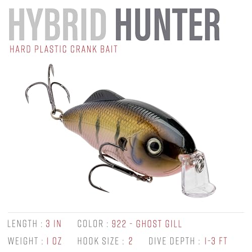 Strike King Hybrid Hunter Shallow Crankbait - color: 922 - Ghost Gill