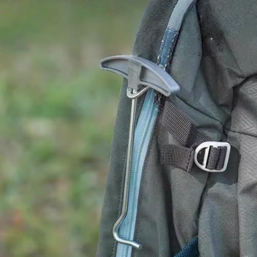 Tent Peg Nail Puller Tool,Tent Stake Puller,Peg Puller Extractor,Steel Awning Stakes Hooks Remover Lifter for Camping and Other Outdoor Activities