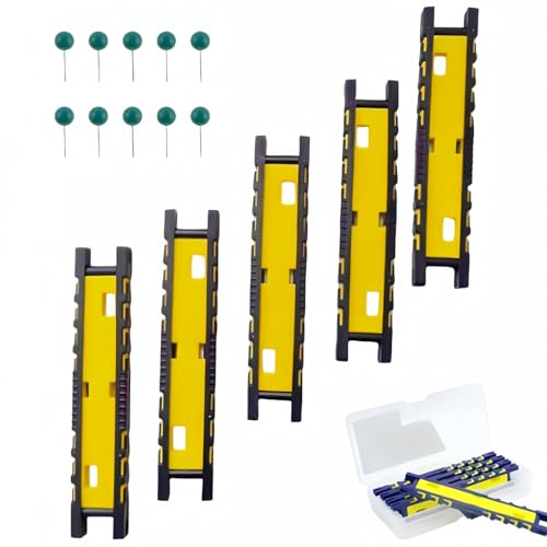 5PCS Fishing Hook Holder Fishing Leader Line Board for Storing Fishing Line Rigs Foam Board Organizer with Tackle Box
