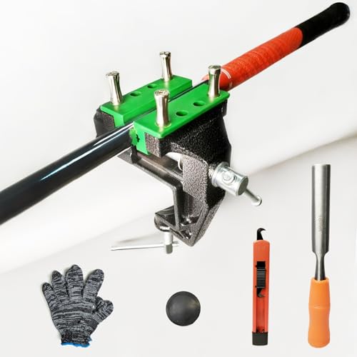 Golf Club Regripping Kit, Optional Professional or Basic Golf Grip Replacement Tools, 2-In-1 Bench Vise or Mini Table Vise, Fixed Rubber Clip, Hook Blade, Grip Tape Remover - size: Mini Home Basic Edition