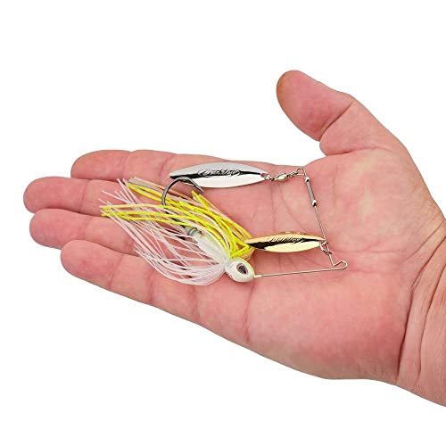 Berkley Power Blade Compact Fishing Spinnerbaits - color: E2 Magic/Gold + Silver, size: 1/2 oz - Willow Willow