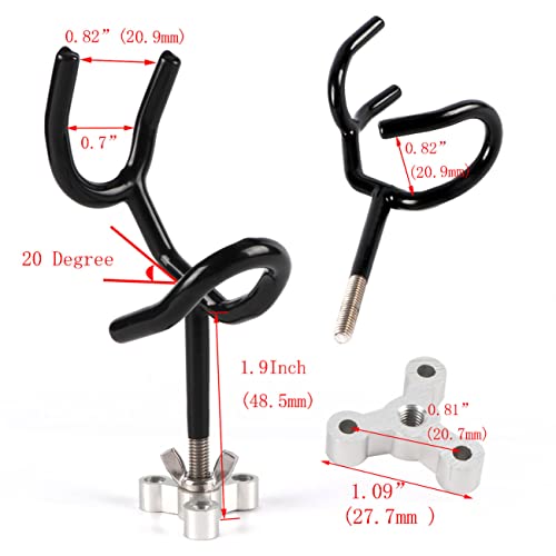 Sure Grip Steel Boat Rod Holder 20 Degree PVC Coated Steel Wire Fishing Pole Holder (8PCS)