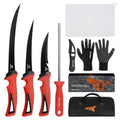 KastKing Intimidator Fillet Knife Set – G4116 German Stainless-Steel Blades, Non-Slip Handle, Includes Folding Fillet Board, Fish Scaler, Rubber-Coated Gloves, Honing Rod, and Durable Storage Bag, Fishing Gear and Gifts for Men - color: Fish Cleaning Kit
