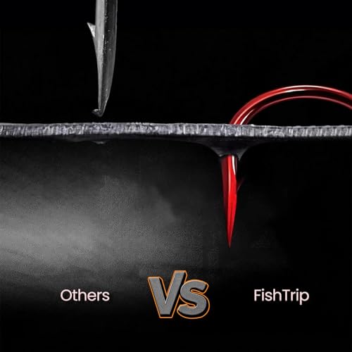 FishTrip Fishing Treble Hooks Red, 25pcs Triple Hooks High Carbon Steel Barbed Sharp, Replacement Fishing Hooks on Hard Lures for Freshwater Saltwater - size: 2#_25pcs