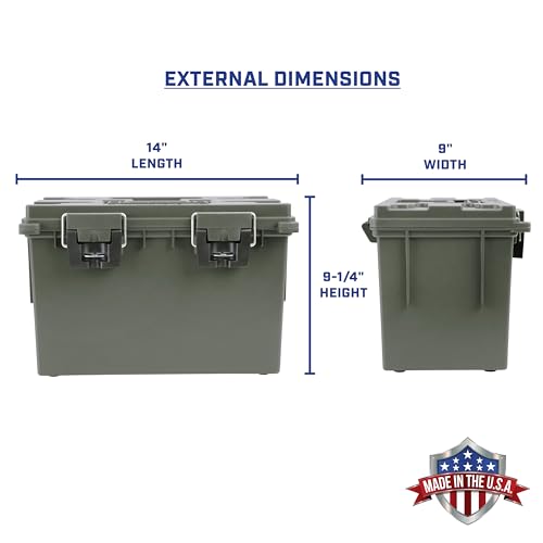 Sheffield 12774 XL Storage Bins With Lids, 2-Pack Stackable Storage Bins, Made in USA, Lockable and Water-Resistant Containers with Lids, Plastic Containers for Home, Classroom, and Dorm - color: Green, size: XL 2-Pack