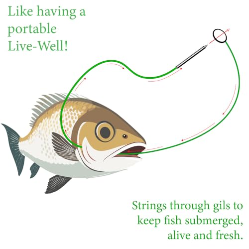 Fish Stringers – 10- & 20-Foot Lengths – 30+ Colors to Choose from! - color: Acu Digital Foliage, size: 20 feet