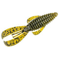 Strike King Rage Bug Fishing Lure, Soft Plastic Grub, Unique Design, Subtle Action - color: Green Pumpkin