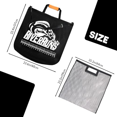 Riverruns Detachable Mesh Inner Liner for Fish Weigh-In Bag Non-Slip Flexible Mesh Insert for Lifting Weighing Transferring Easy Cleaning Tournament Replacement Inner Bag - style: Weigh in Bag With Mesh Bag