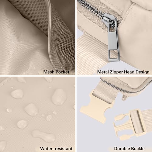 JSJ Mini Fanny Pack for Women & Men,Valentines Day Gifts for Girls Teens Kids Daughter Sister Her,Trendy Stuff Crossbody Bags Cute Everywhere Belt Bags.(Creamy) - color: Creamy