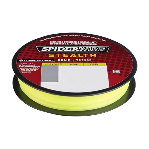 SpiderWire Stealth Braid Fishing Line - color: Hi-Vis Yellow, size: 300yd, style: 6lb Break Strength
