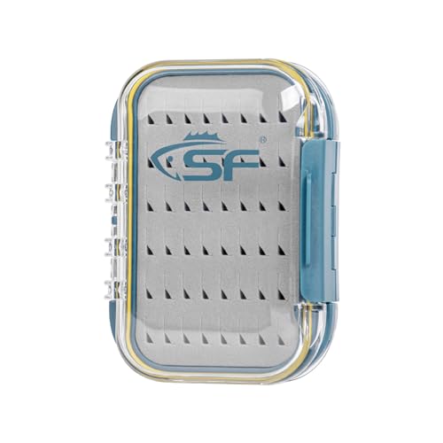 SF Small Waterproof Fly Box Double Sided Floating Fly Fishing Case Storage For Nymph Wet Dry Fly Flies Easy Grip Foam - style: Easy Grip Foam-Small